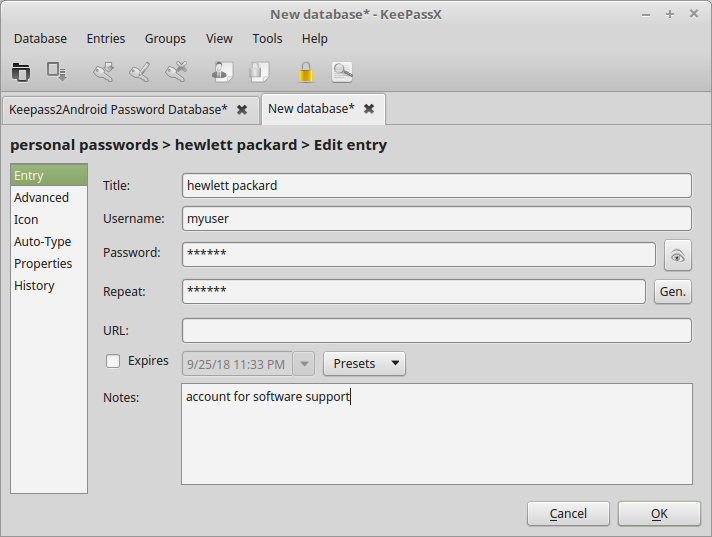 keepassx 1password export